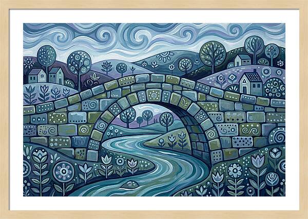 Stone Bridge Over Serene Waters