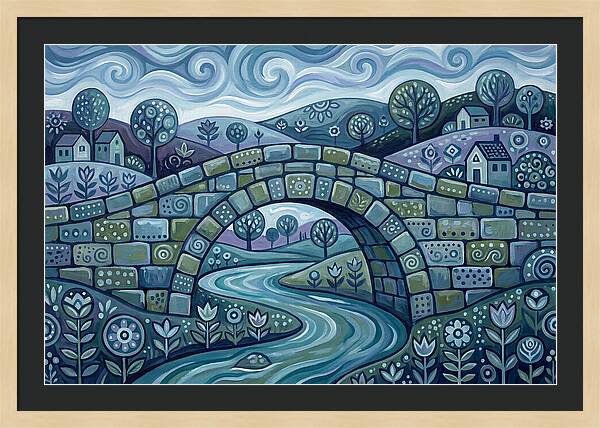 Stone Bridge Over Serene Waters