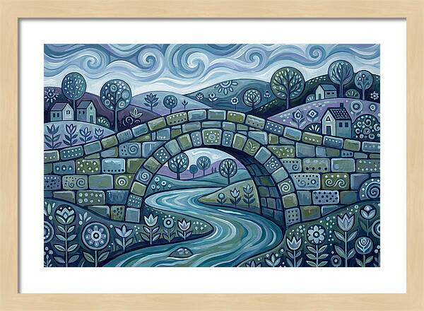 Stone Bridge Over Serene Waters