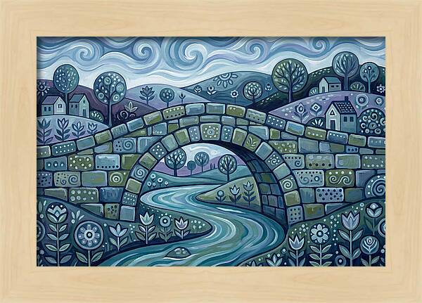 Stone Bridge Over Serene Waters