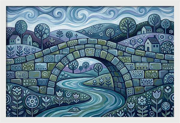 Stone Bridge Over Serene Waters
