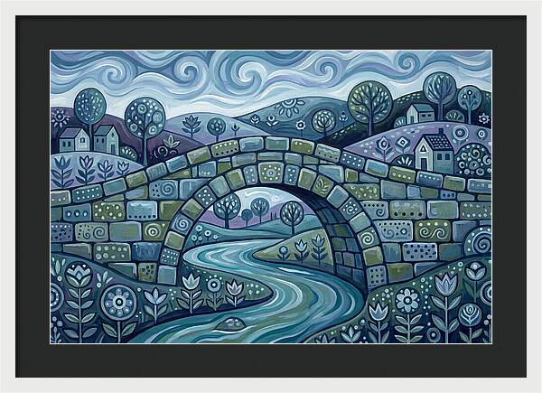 Stone Bridge Over Serene Waters