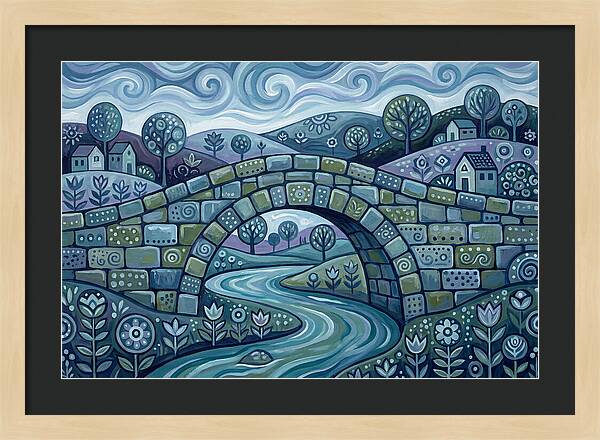 Stone Bridge Over Serene Waters