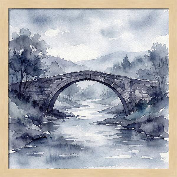Stone Bridge Over Tranquil Waters