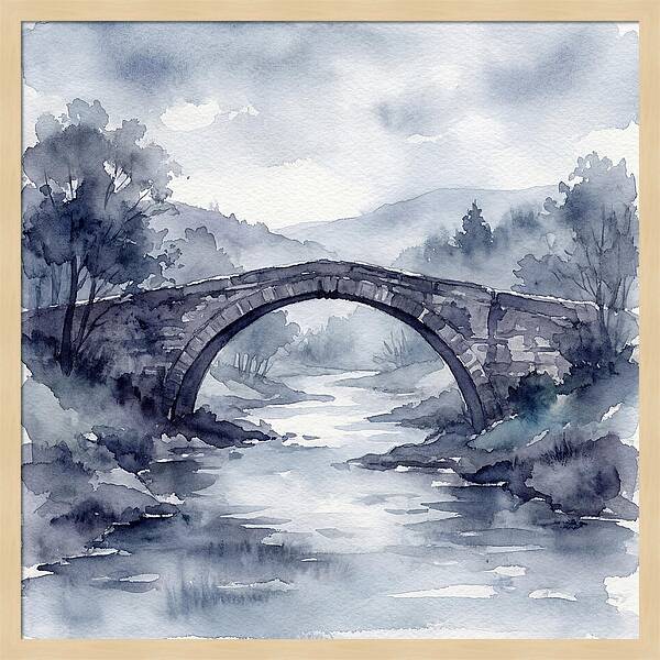 Stone Bridge Over Tranquil Waters