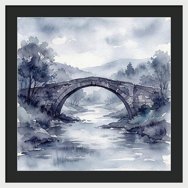 Stone Bridge Over Tranquil Waters