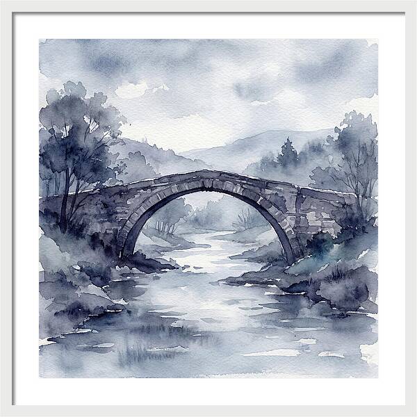 Stone Bridge Over Tranquil Waters
