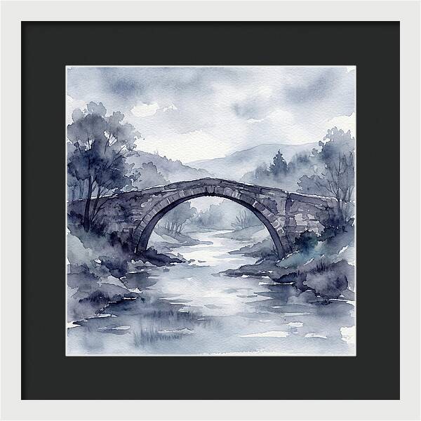 Stone Bridge Over Tranquil Waters