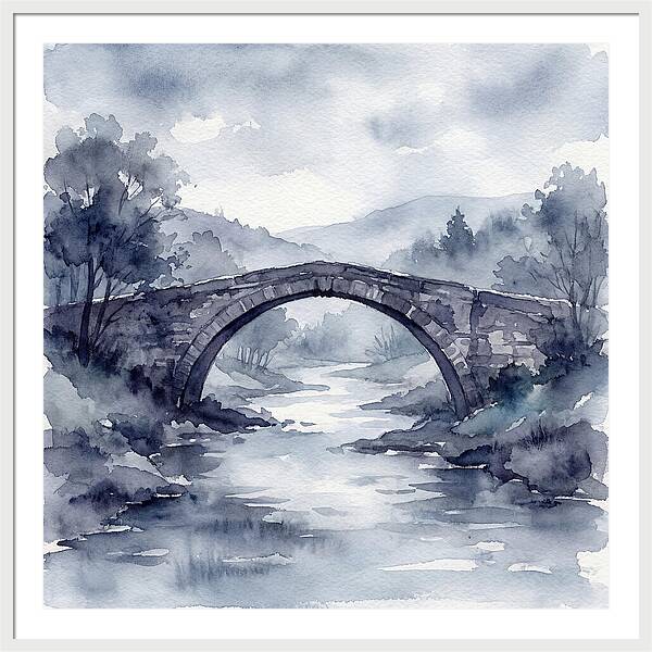 Stone Bridge Over Tranquil Waters