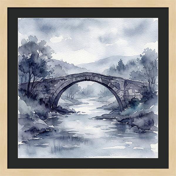 Stone Bridge Over Tranquil Waters