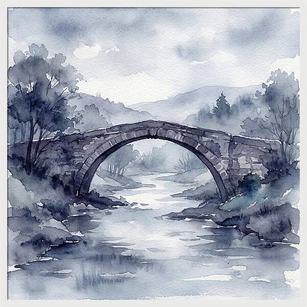 Stone Bridge Over Tranquil Waters