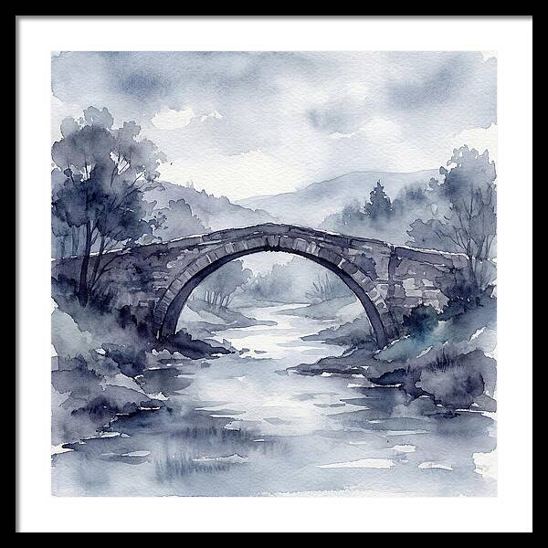 Stone Bridge Over Tranquil Waters