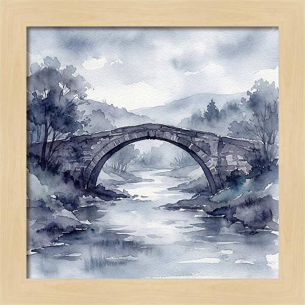 Stone Bridge Over Tranquil Waters