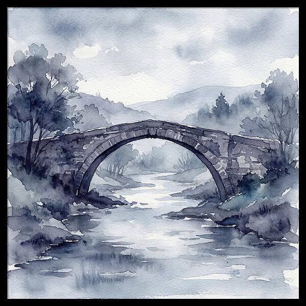 Stone Bridge Over Tranquil Waters