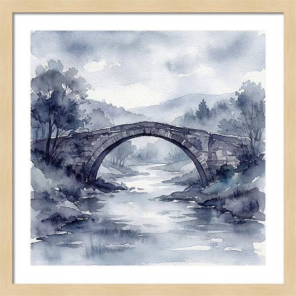 Stone Bridge Over Tranquil Waters