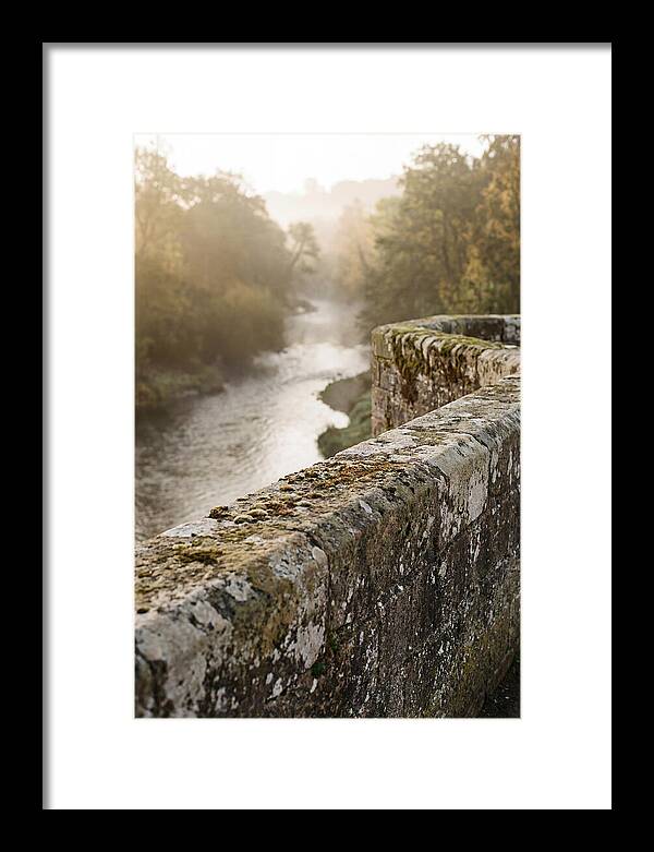 Stone Bridge Parapet At Dawn