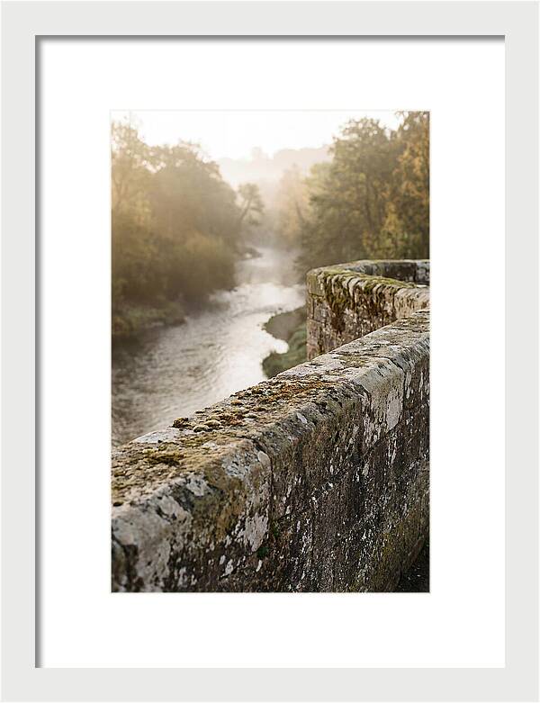 Stone Bridge Parapet At Dawn