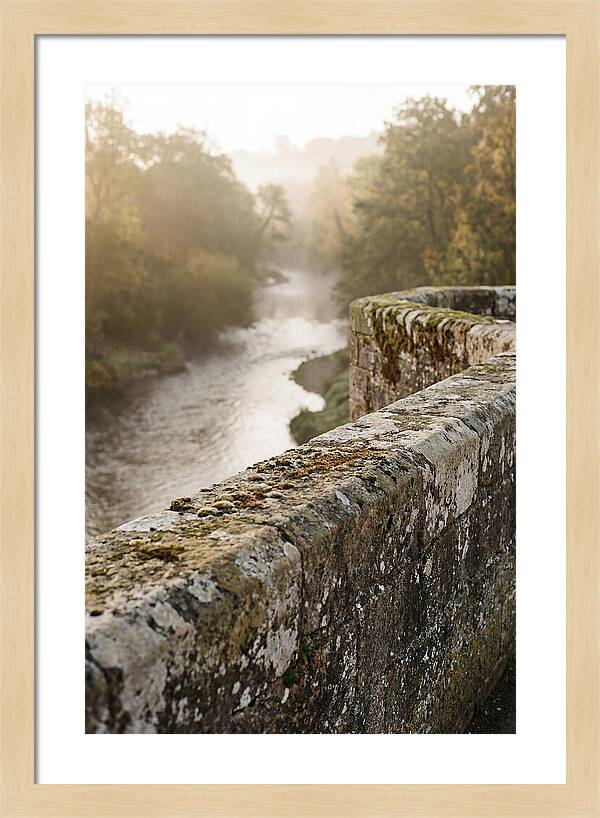 Stone Bridge Parapet At Dawn