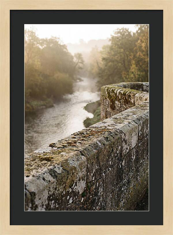 Stone Bridge Parapet At Dawn