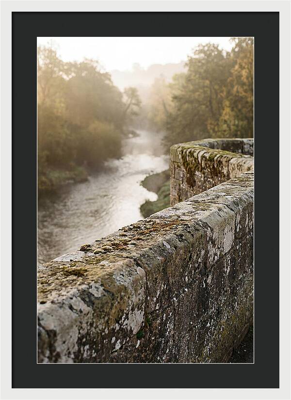 Stone Bridge Parapet At Dawn