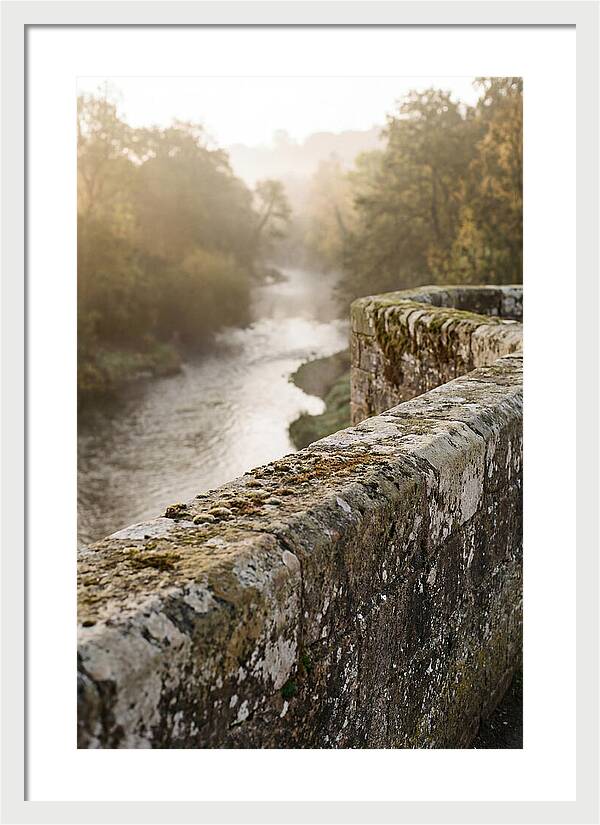 Stone Bridge Parapet At Dawn