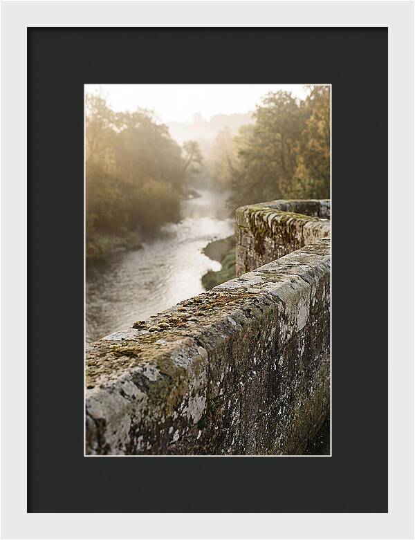 Stone Bridge Parapet At Dawn
