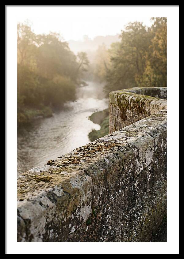 Stone Bridge Parapet At Dawn