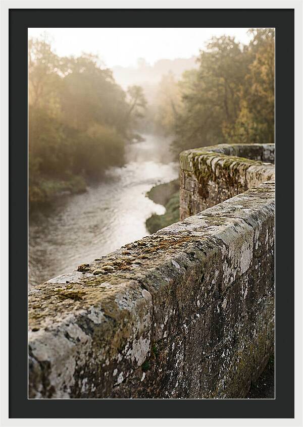 Stone Bridge Parapet At Dawn