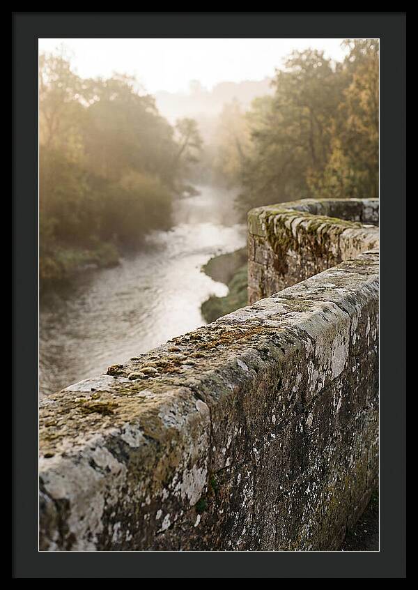 Stone Bridge Parapet At Dawn