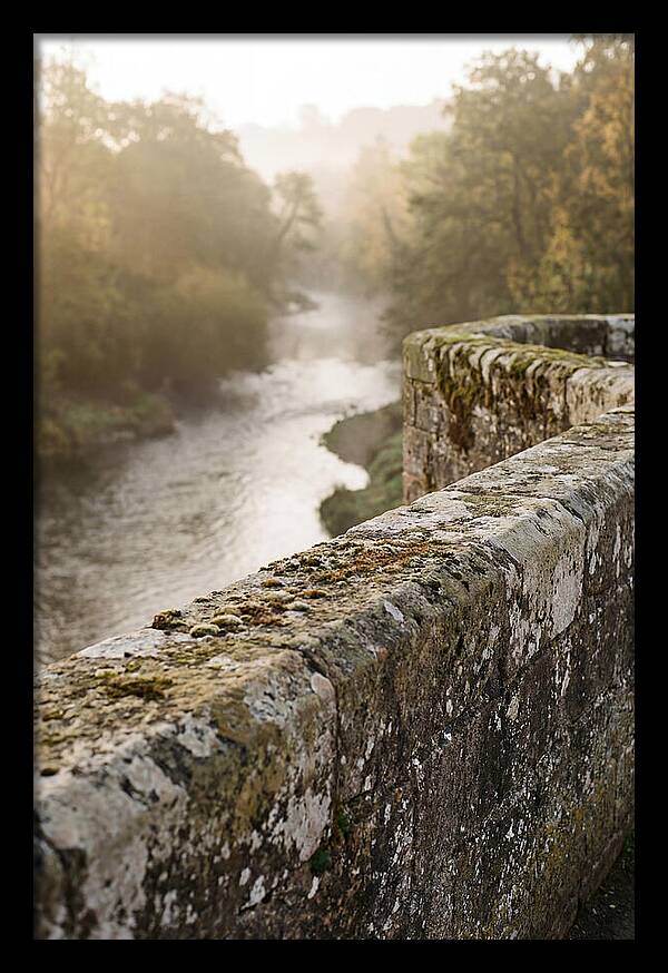 Stone Bridge Parapet At Dawn