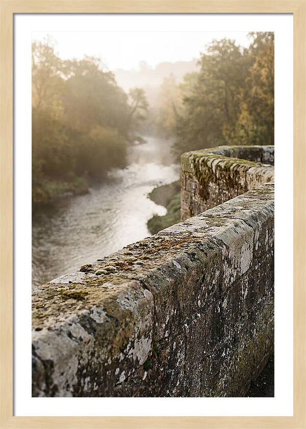 Stone Bridge Parapet At Dawn