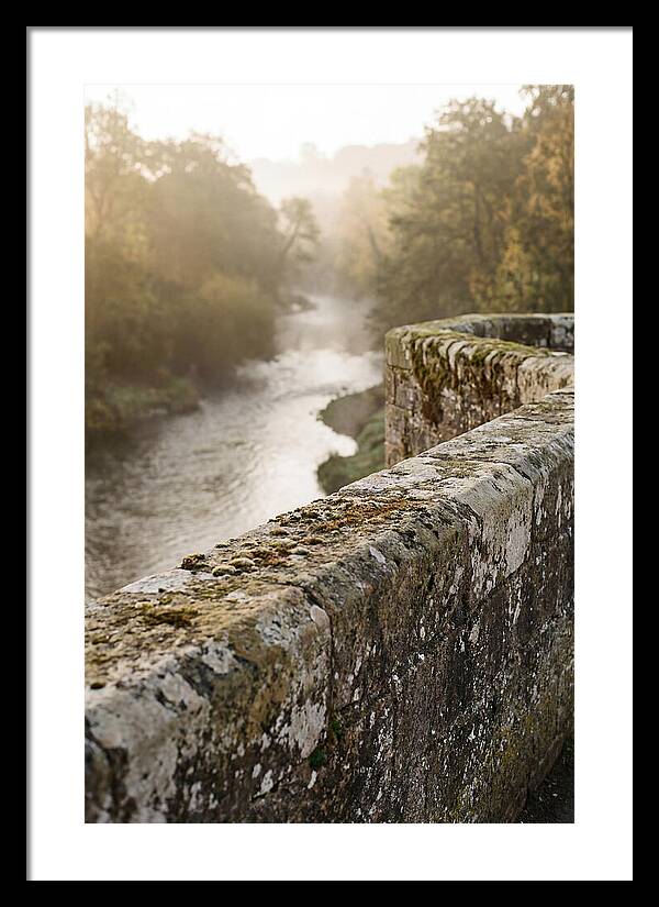 Stone Bridge Parapet At Dawn
