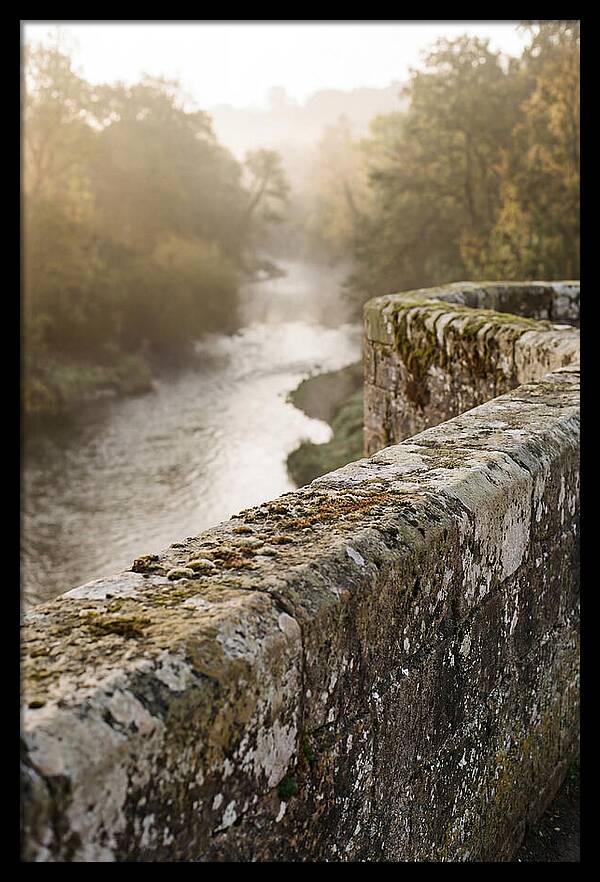 Stone Bridge Parapet At Dawn