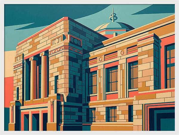Stone Building Facade