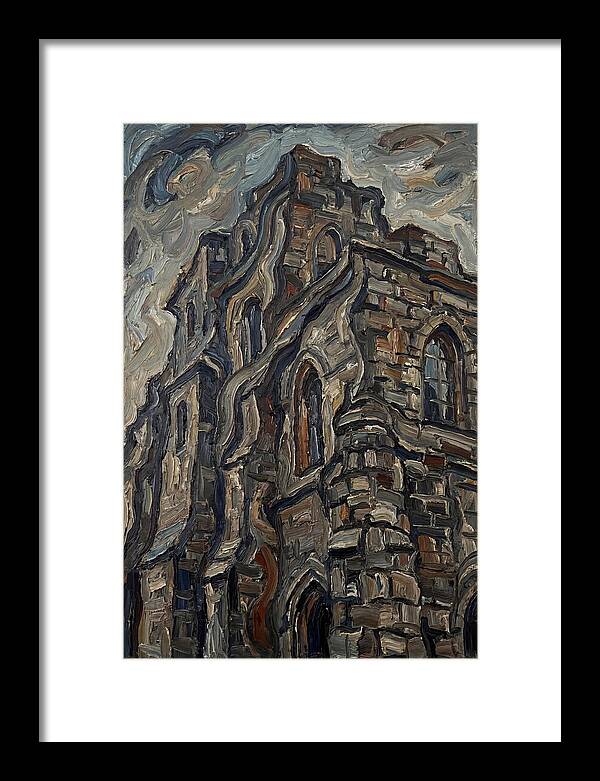 Stone Building In Expressionist Style