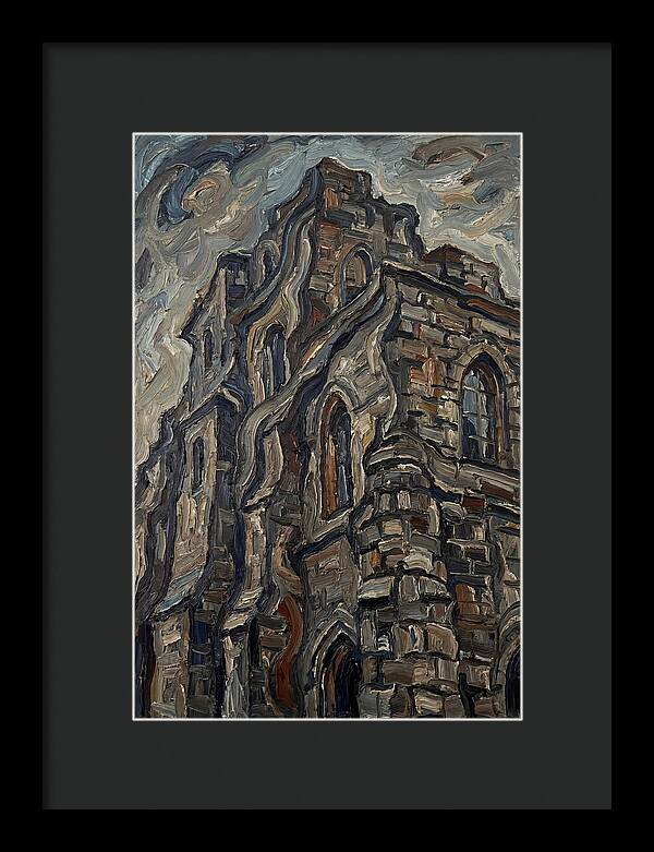 Stone Building In Expressionist Style
