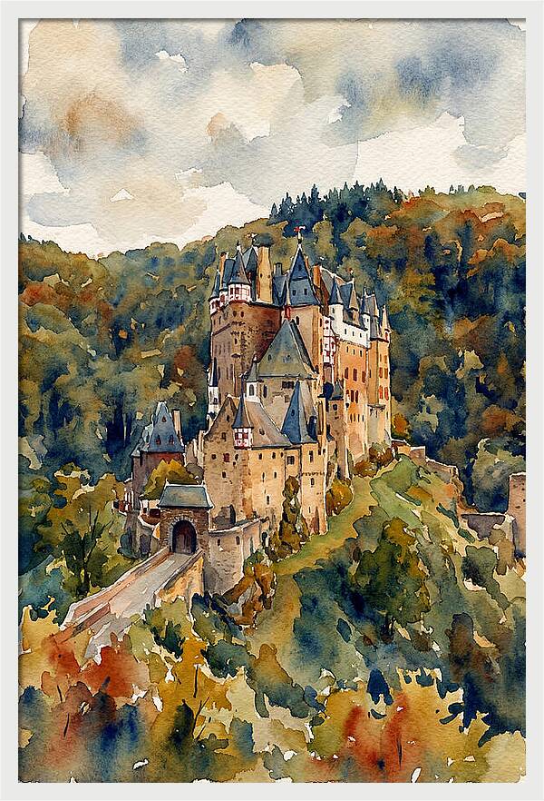 Stone Castle Among The Trees