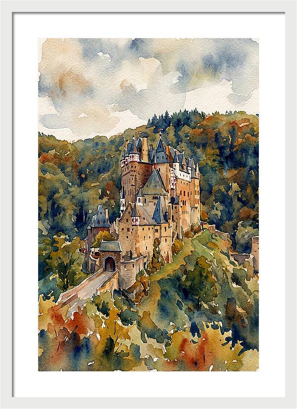 Stone Castle Among The Trees