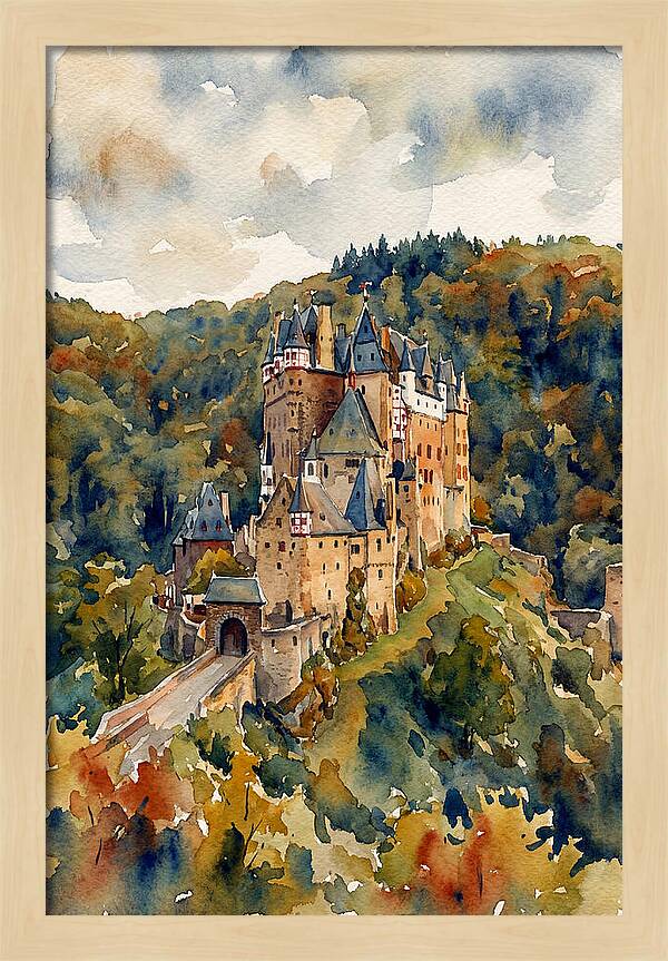 Stone Castle Among The Trees