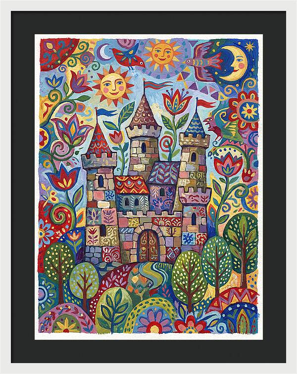 Stone Castle In A Whimsical Landscape