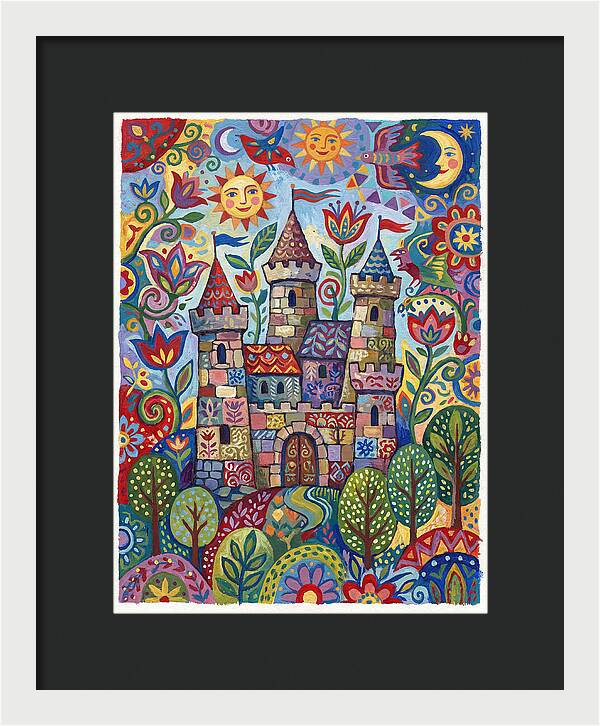 Stone Castle In A Whimsical Landscape