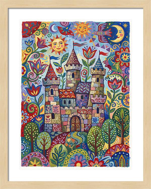Stone Castle In A Whimsical Landscape