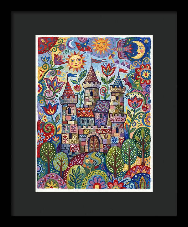 Stone Castle In A Whimsical Landscape