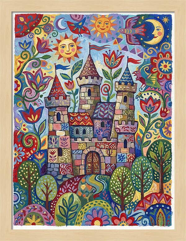 Stone Castle In A Whimsical Landscape