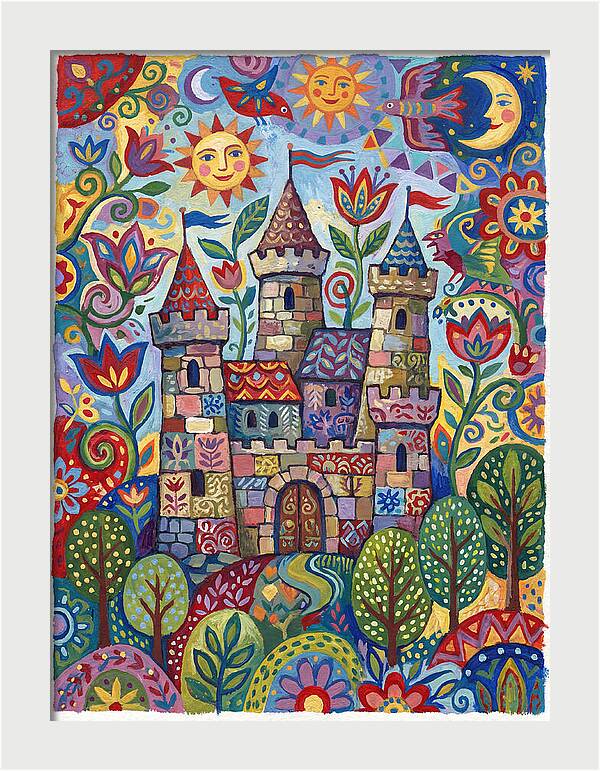 Stone Castle In A Whimsical Landscape