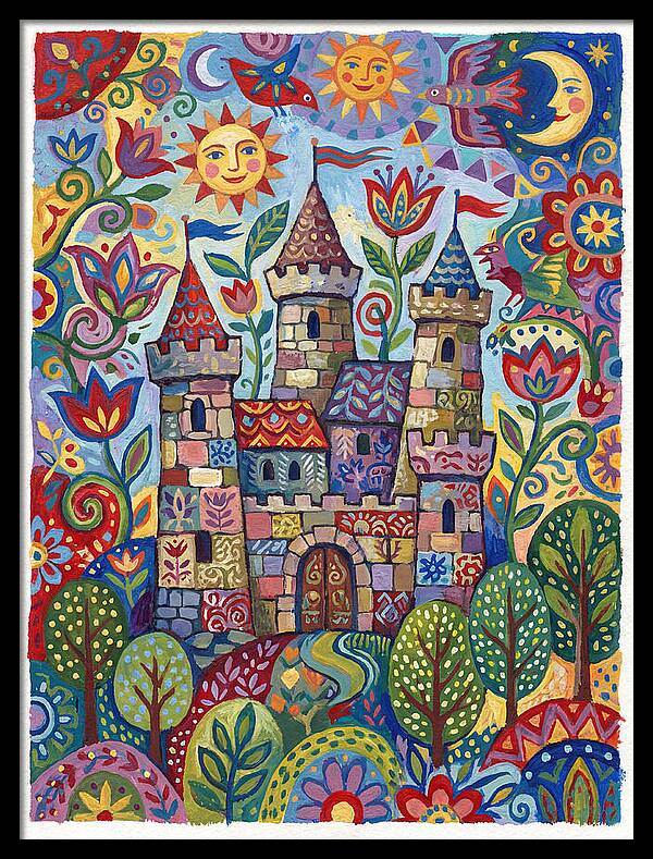 Stone Castle In A Whimsical Landscape