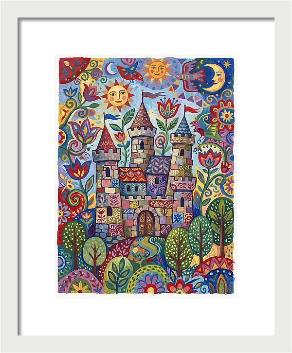 Stone Castle In A Whimsical Landscape