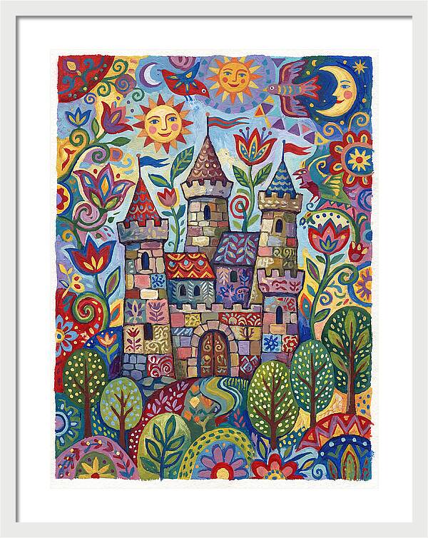 Stone Castle In A Whimsical Landscape