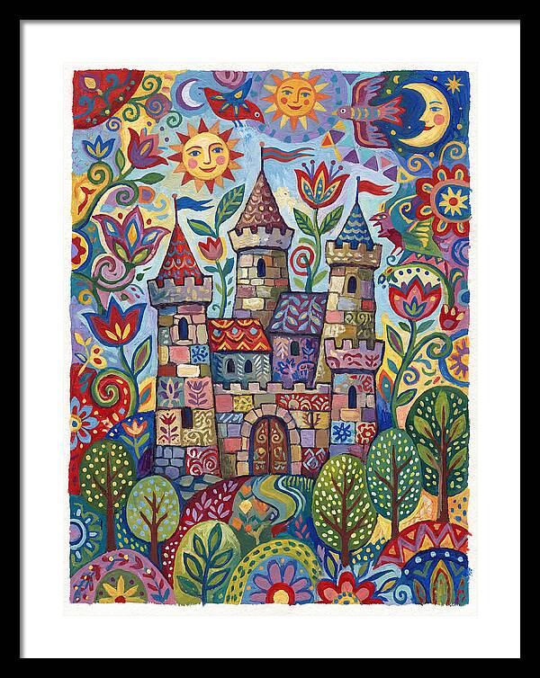 Stone Castle In A Whimsical Landscape