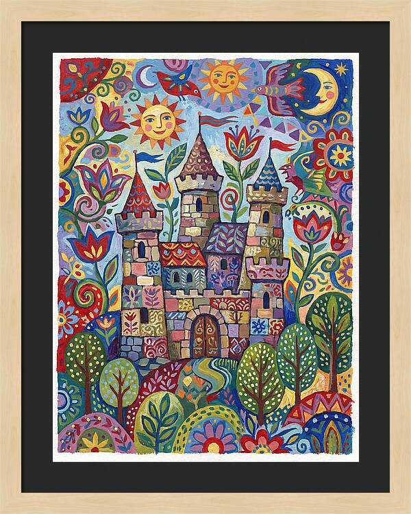 Stone Castle In A Whimsical Landscape